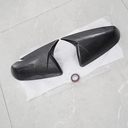 Carbon Style OX Horn Rear View Wing Mirror Cover Cap for Cadillac SRX (2010-2016)