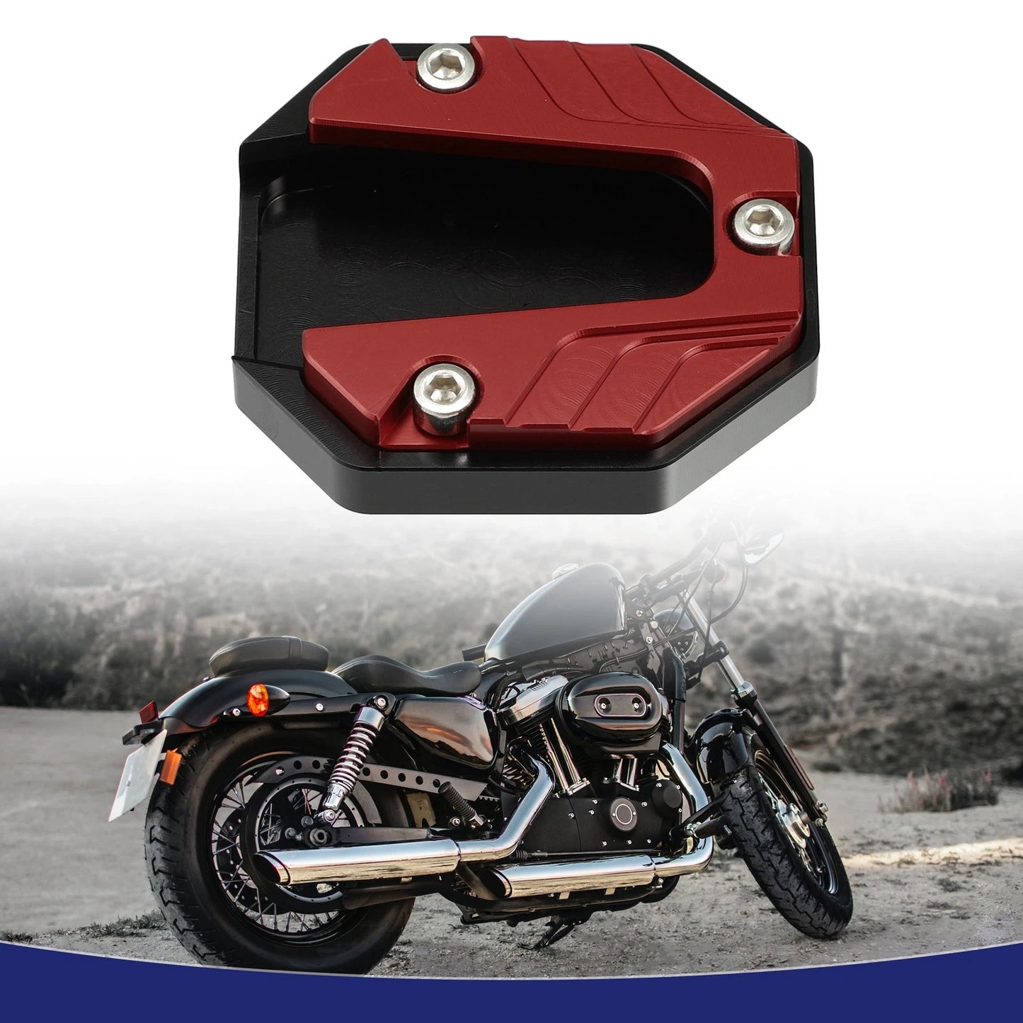 Kickstand Pad Side Stand Foot Extension for Motorcycle