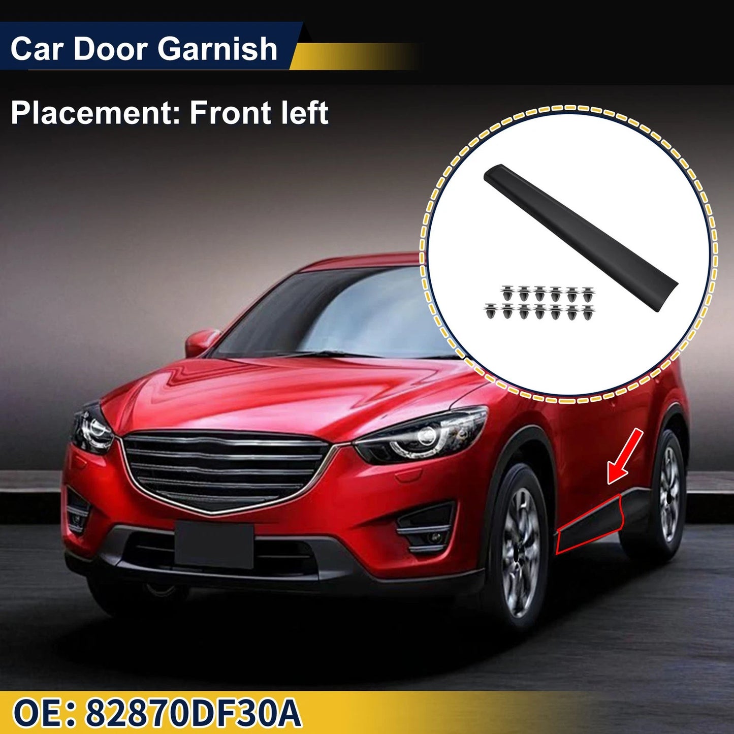 Lower Trim Door Side Front Left for Nissan Rogue Sport (2017-2022)