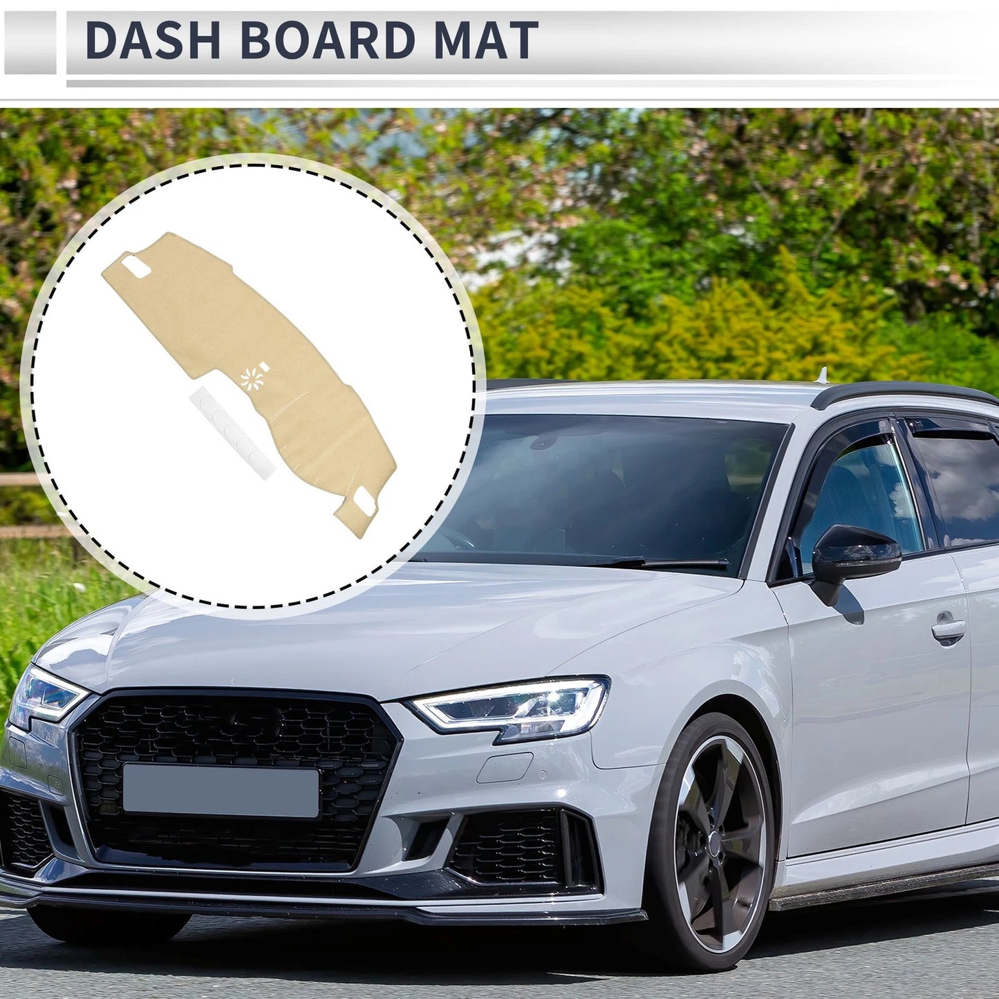 Dashboard Cover Mat for Honda Civic FL5 2022-2024 Sun Protector Beige