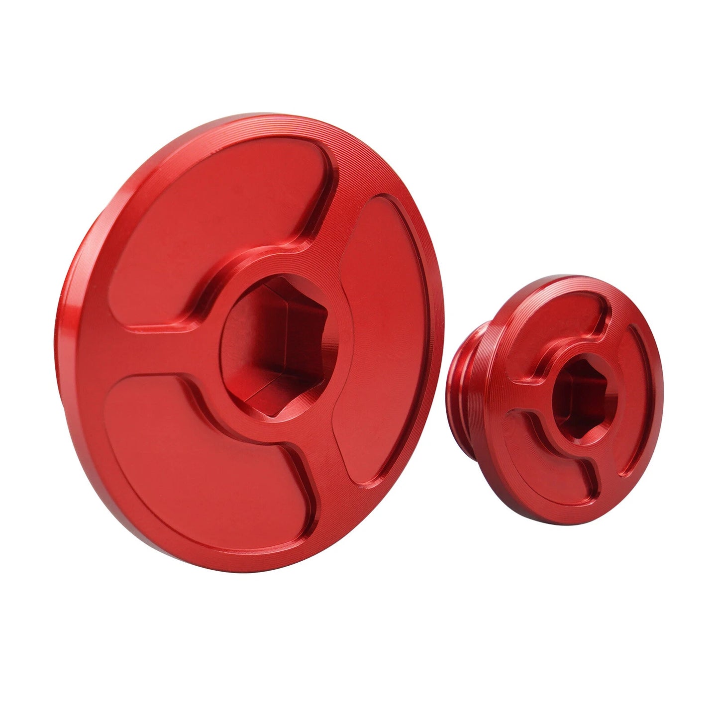 Crankcase Engine Plugs Red for Honda CRF250R CRF450R (2010-2017, 2002-2016)