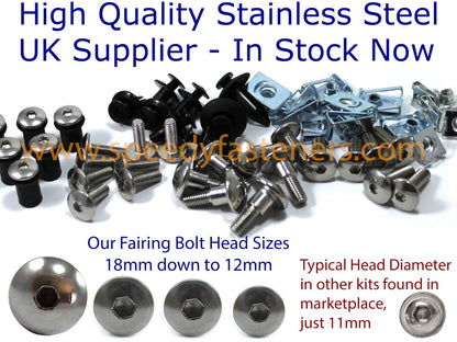 Bolt Clip Screw Stainless Steel Fairing & Screen for Yamaha R1 (2002-2003)