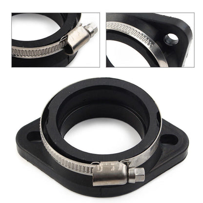 Flange Carb Adapter for Harley CV/Mikuni HSR45 Carb - Black Rubber