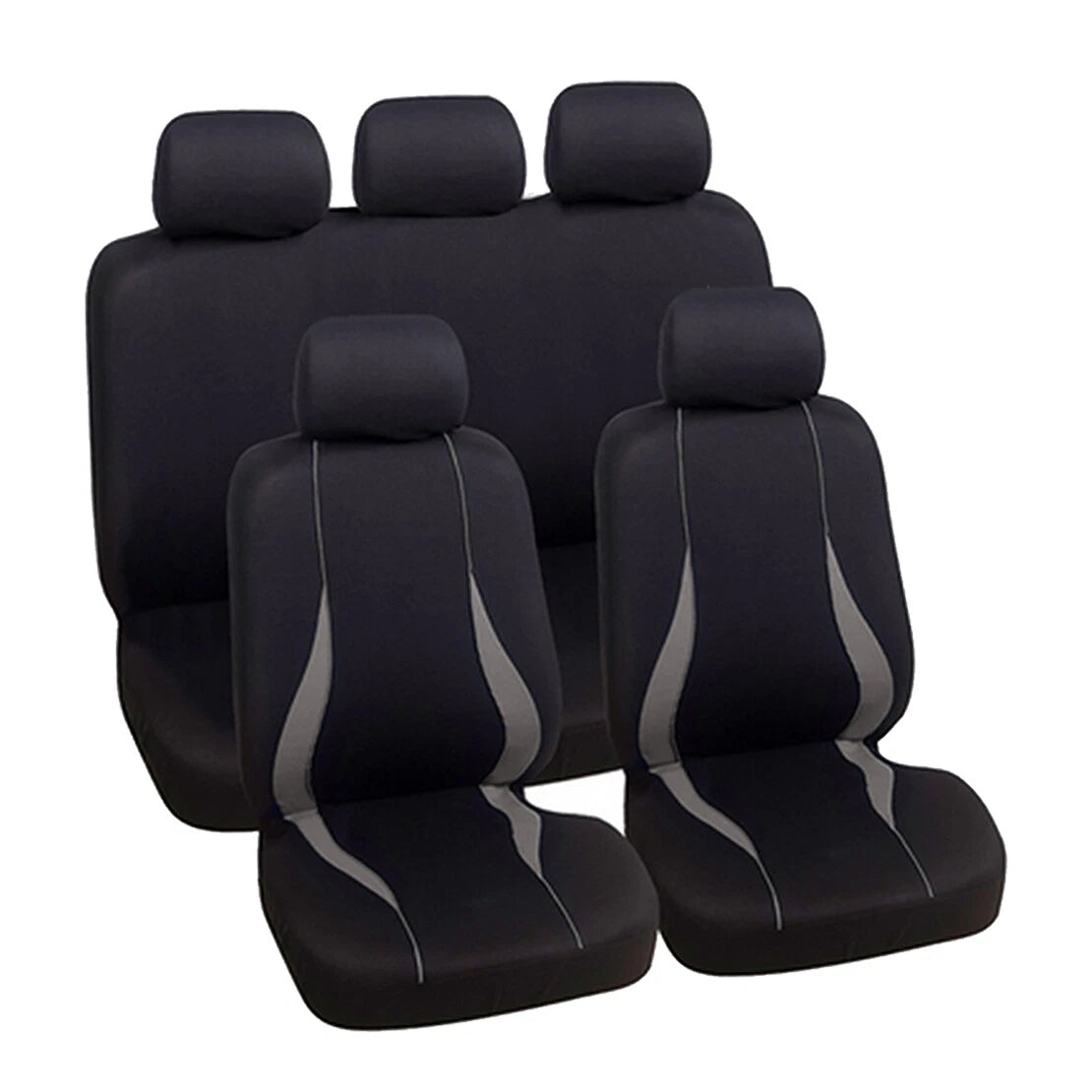 5-Seats Universal SUV Car Seat Covers Full Set Protector