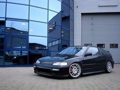 2 Piece Euro Front Bumper Splitter for Honda CRX (1990-1991)