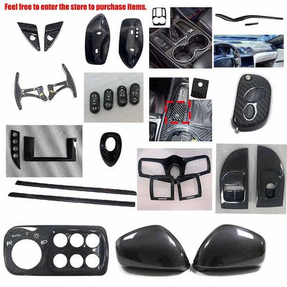 Carbon Fiber Console Clock Vent Panel Cover for Maserati GranTurismo GT 2008-17