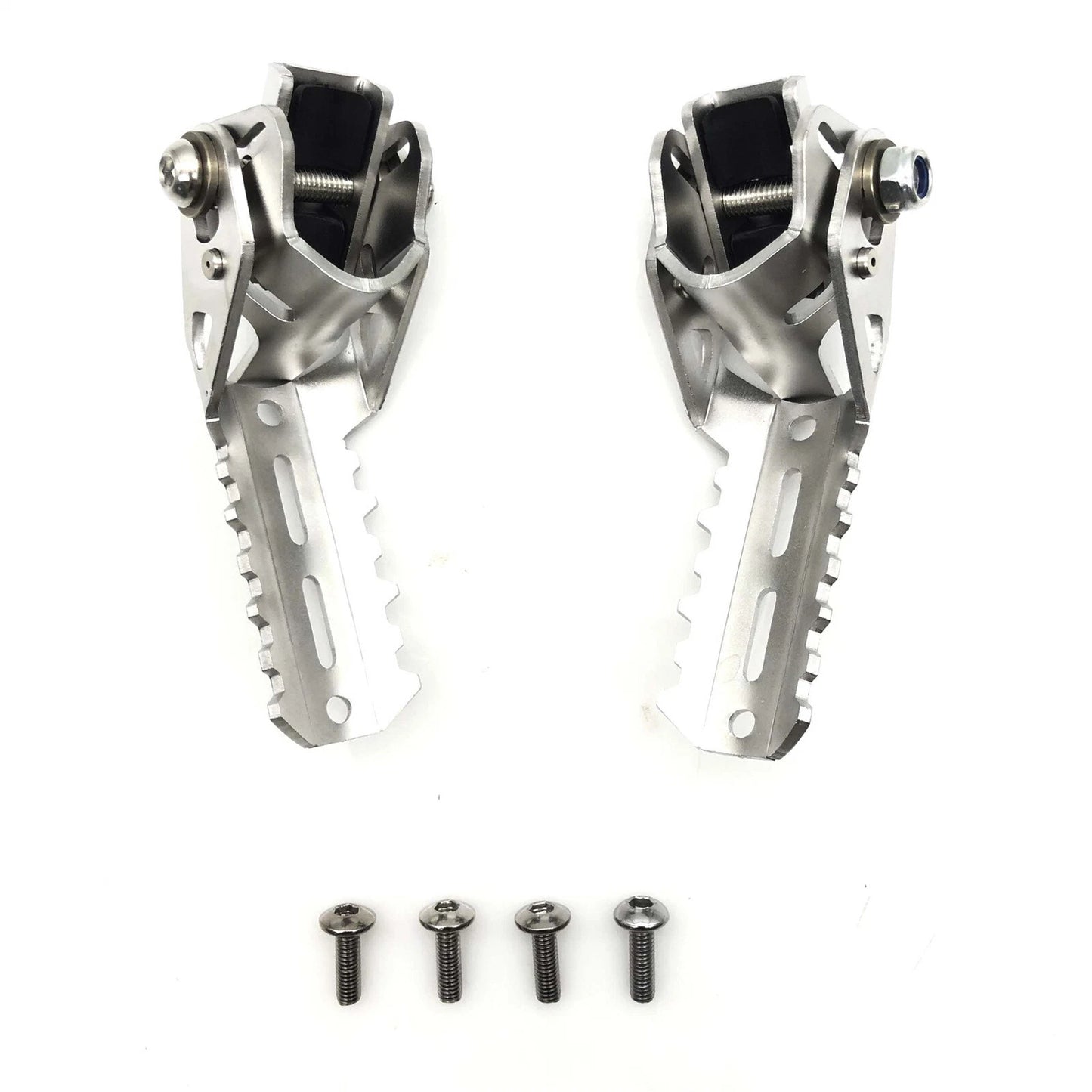 Folding Footrest Pegs for BMW R1250GS (2021-2022) - Silver 2 x