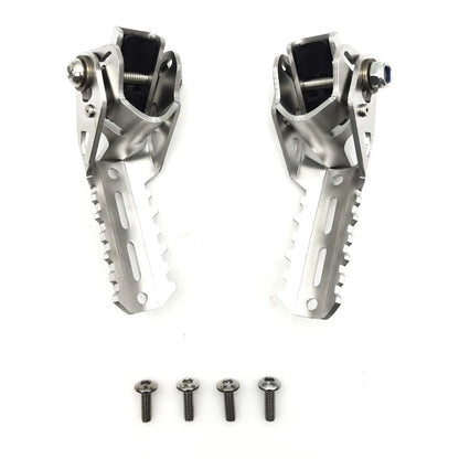 Folding Footrest Pegs for BMW R1250GS (2021-2022) - Silver 2 x