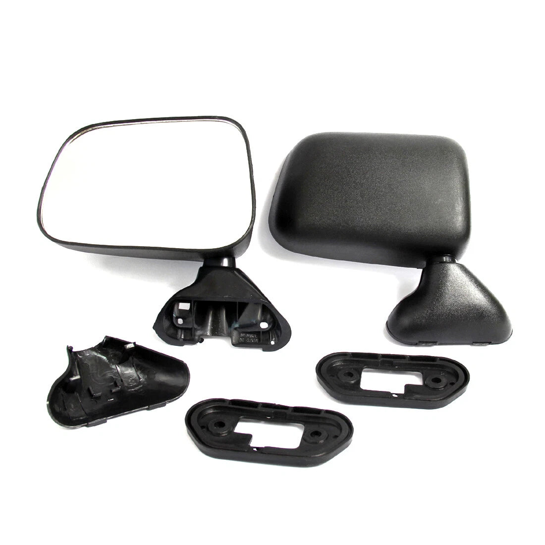 Black Door Mirrors x2 for Toyota Hilux 1988-1997
