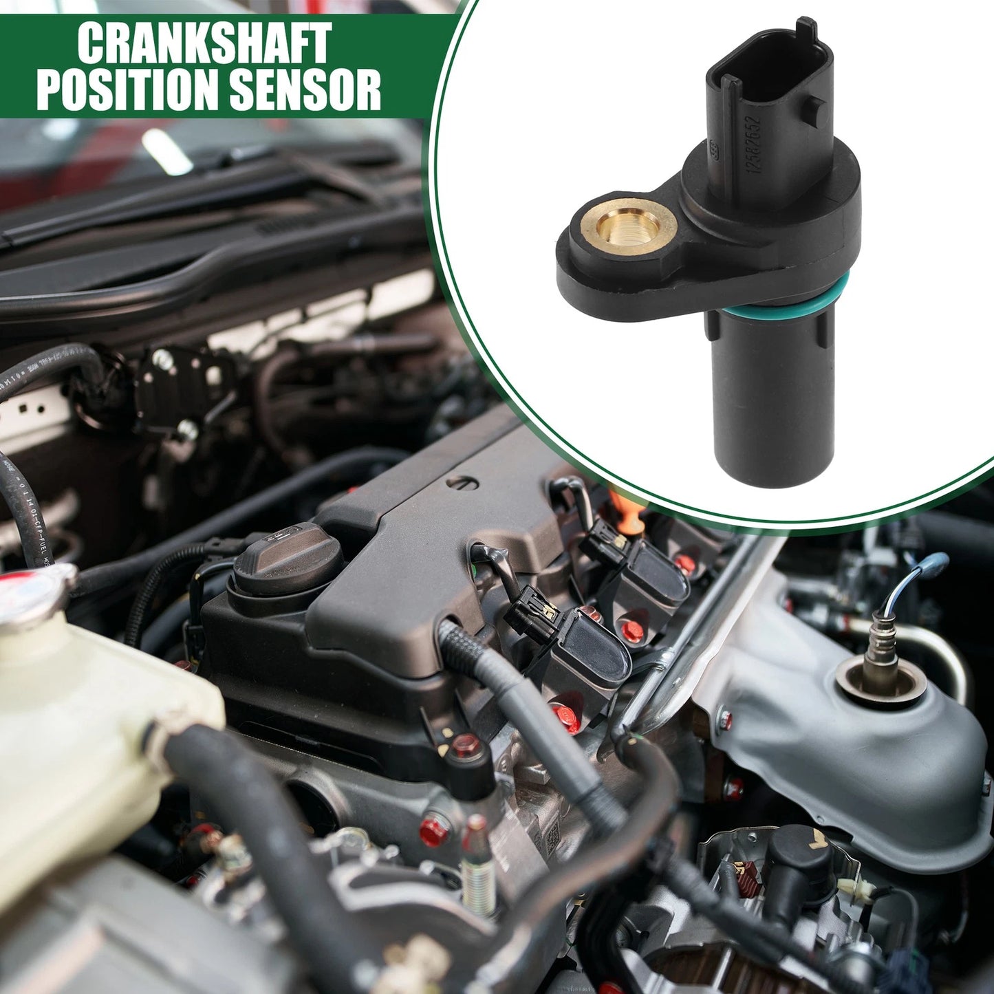 Engine Crankshaft Position Sensor ABS Black for Buick CXS