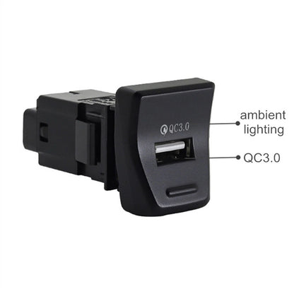 QC3.0 USB Charger Fast Charging Socket for Toyota RAV4 (2019-2023)