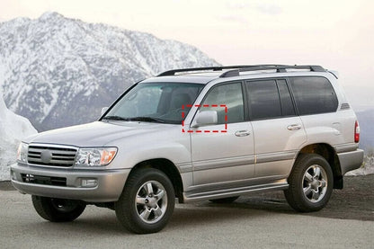 Chrome Rearview Mirror Lid Cover Trim for Toyota Land Cruiser 1998-2007