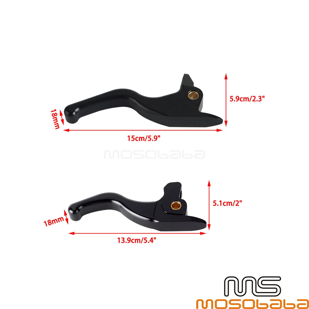 Finger Handlebar Hand Brake Clutch Lever for Harley Softail (2016-2023)