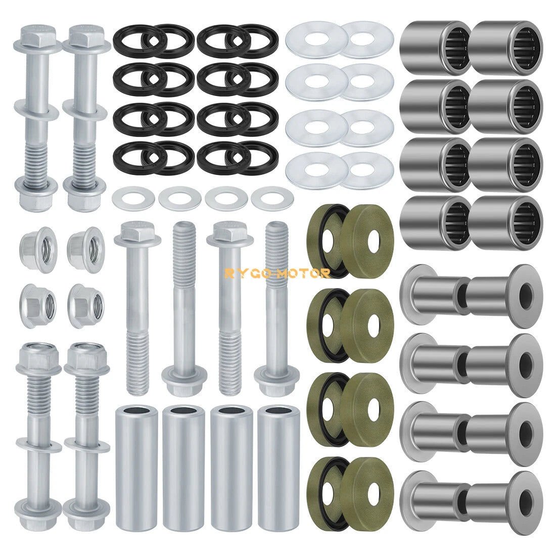 Front Upper+Lower A Arm Bushings Seals Kit / 2 x / Suzuki Z400 LTZ400 Arctic Cat