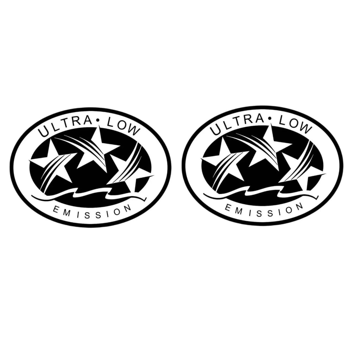 2PCS Ultra Low Emission Sticker Decal for Mercury/Honda 7.9x5.8cm