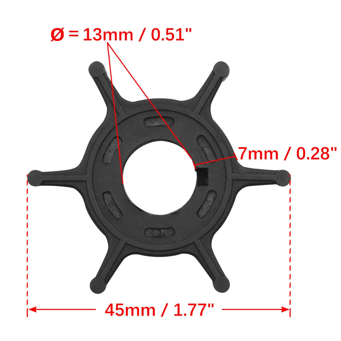 Outboard Water Pump Impeller for Honda 8-10hp ( Specified)