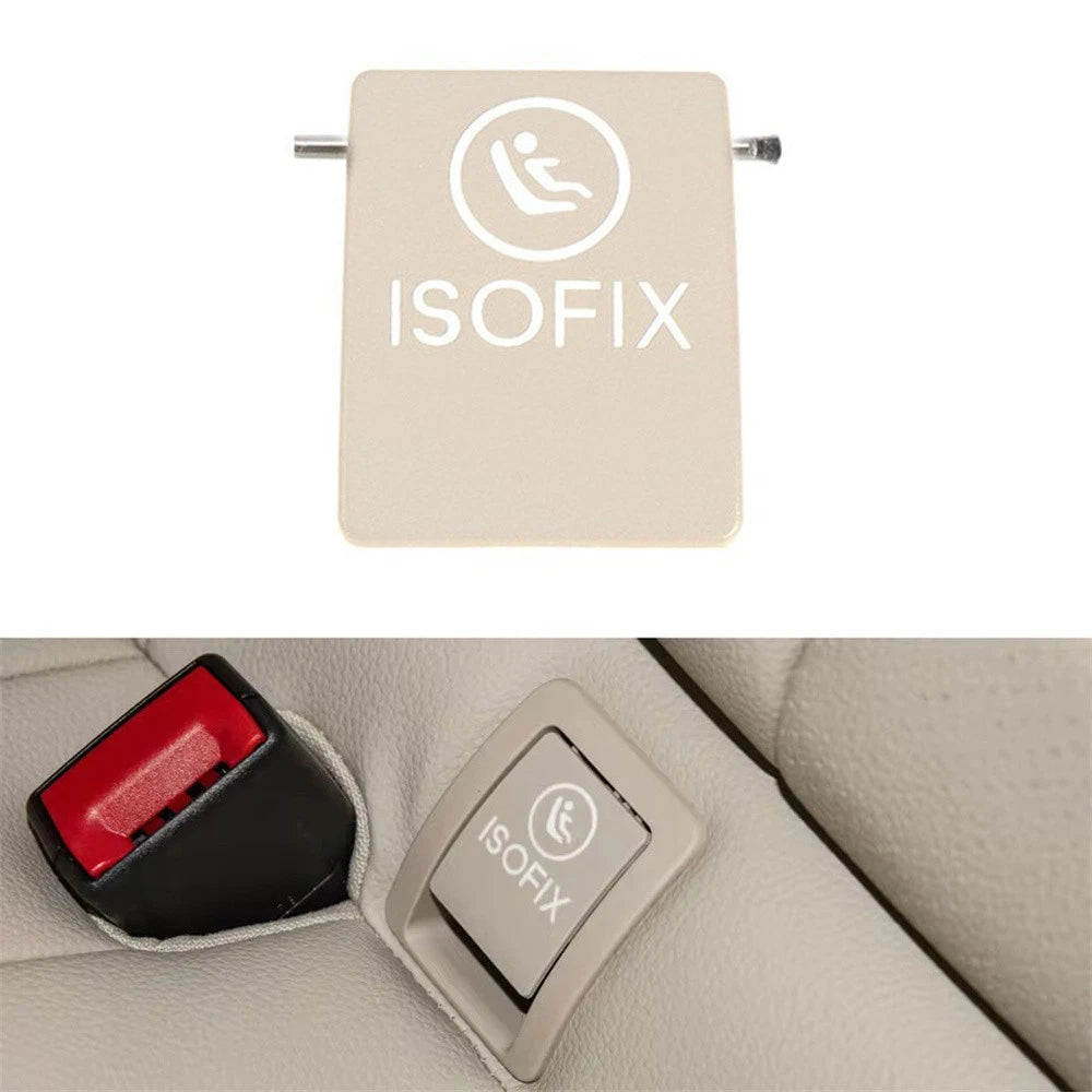 Beige ISOFix Child Seat Hook Anchor Cover for Benz GLC (2016-2021)
