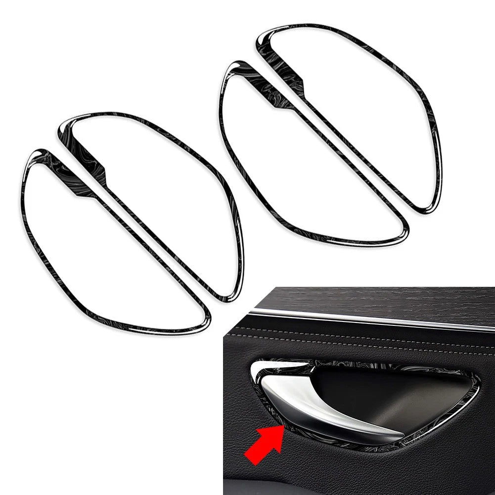 4pcs Marbling Interior Handle Frame Trim for Benz GLC Class X253 (2016-2022)
