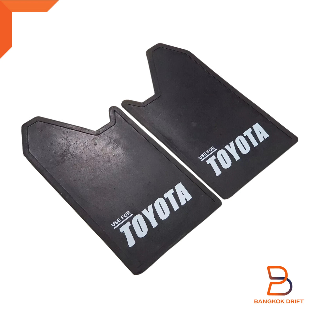 Mud Flaps for Toyota 4x4 4WD Off-Road Truck - Black Rubber