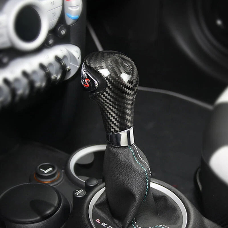Real Carbon Fiber Gear Shift Head Cover fit For Mini R60 Countryman 2011-2016