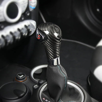 Real Carbon Fiber Gear Shift Head Cover fit For Mini R60 Countryman 2011-2016