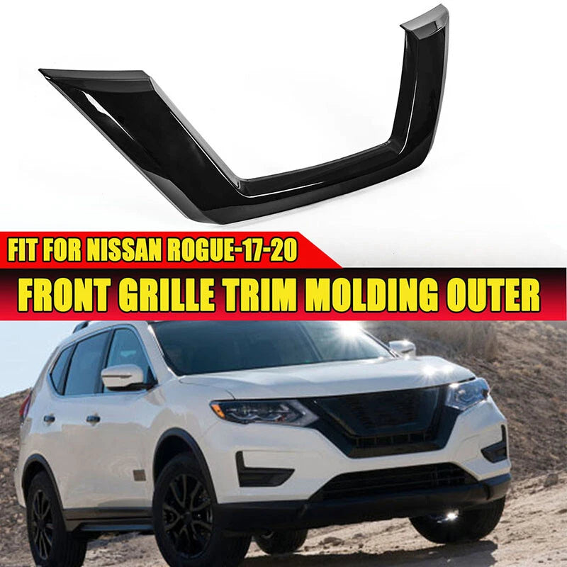 Front Bumper Grille Trim Molding for 2017-2020 Nissan Rogue (2017-2020)