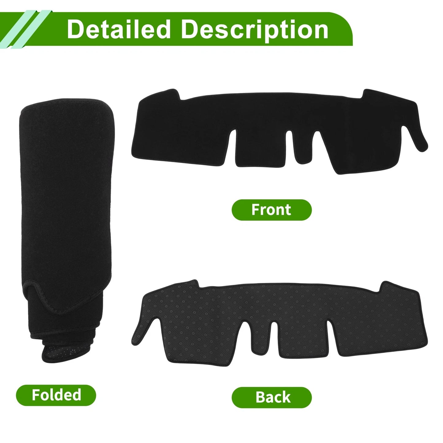 Dashboard Cover Black for Honda N-ONE JG3 JG4 (2020-2024) 1 Pcs Anti-Slip