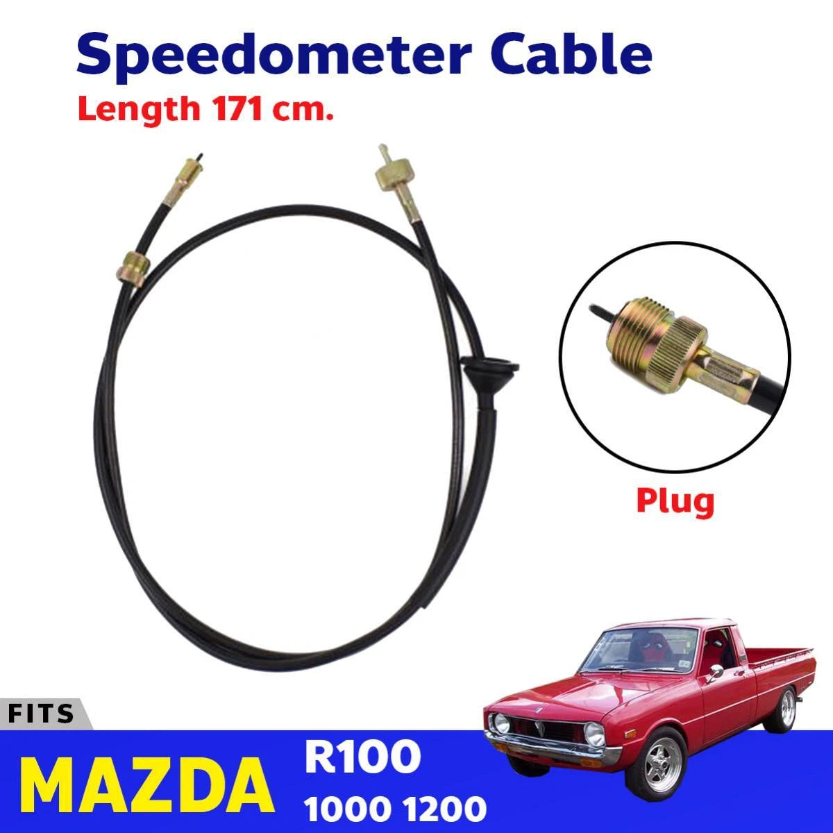 Speedometer Cable Line Fits Mazda R100 1000 1200 Ute Pickup SED Coupe Wagon D05