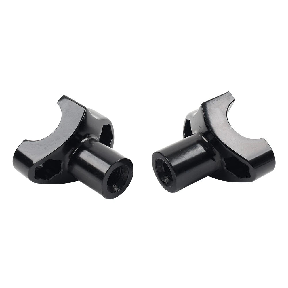 2" Straight Handlebar Risers Black for Harley Dyna Sportster Softail (2000-2023)