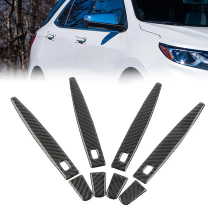 8 Pcs Outer Door Handle Cover Trim Black for Chevrolet Equinox (2018-2021)
