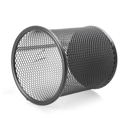 Black Metal Mesh Desk Pen Pencil Organizer Cup Holder for Office School Supplies