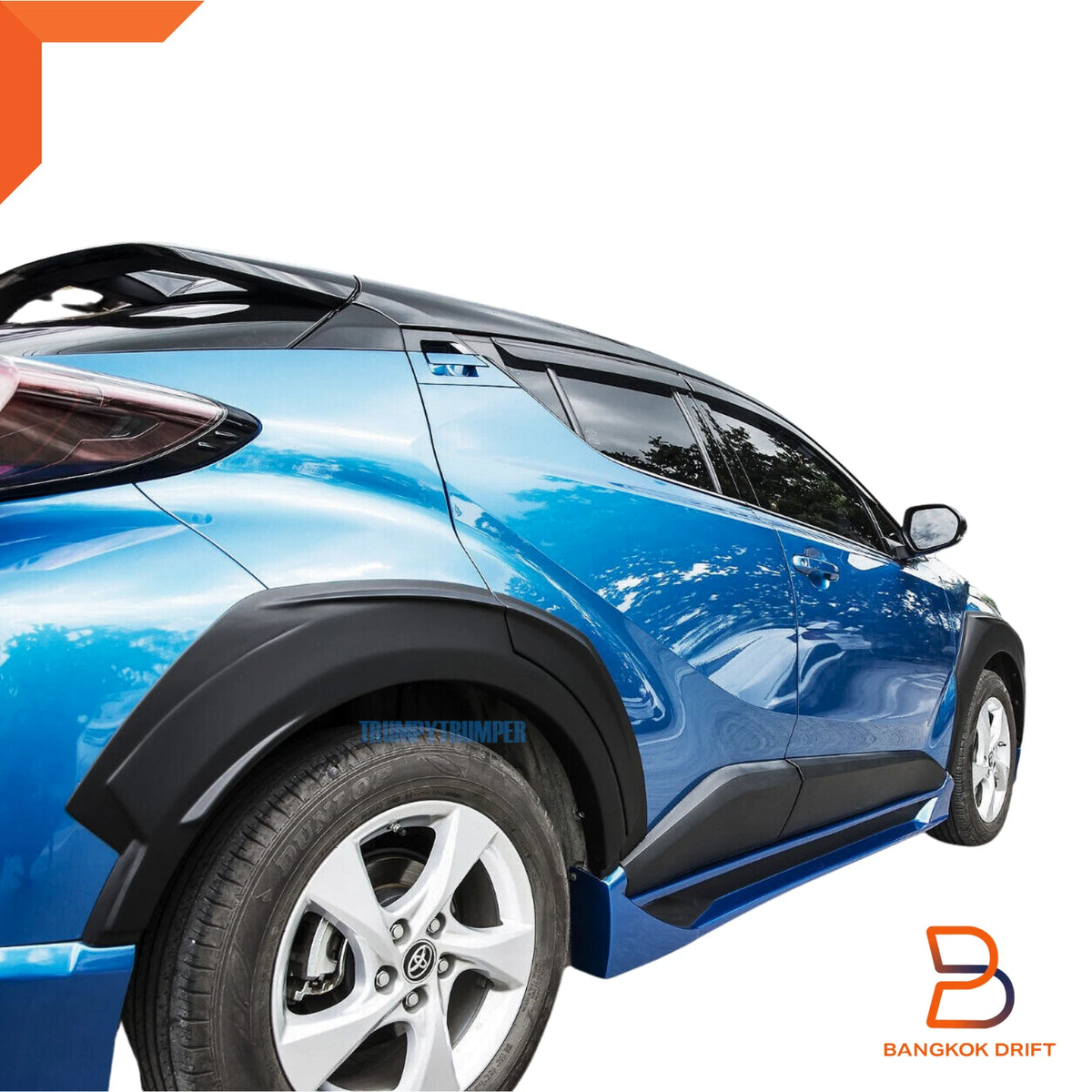 Matte Black TRD Style Fender Flares for Toyota C-HR (2017-2020)