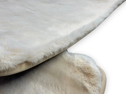 White Sheepskin Floor Mats for Rolls Royce Phantom (2003-2016)