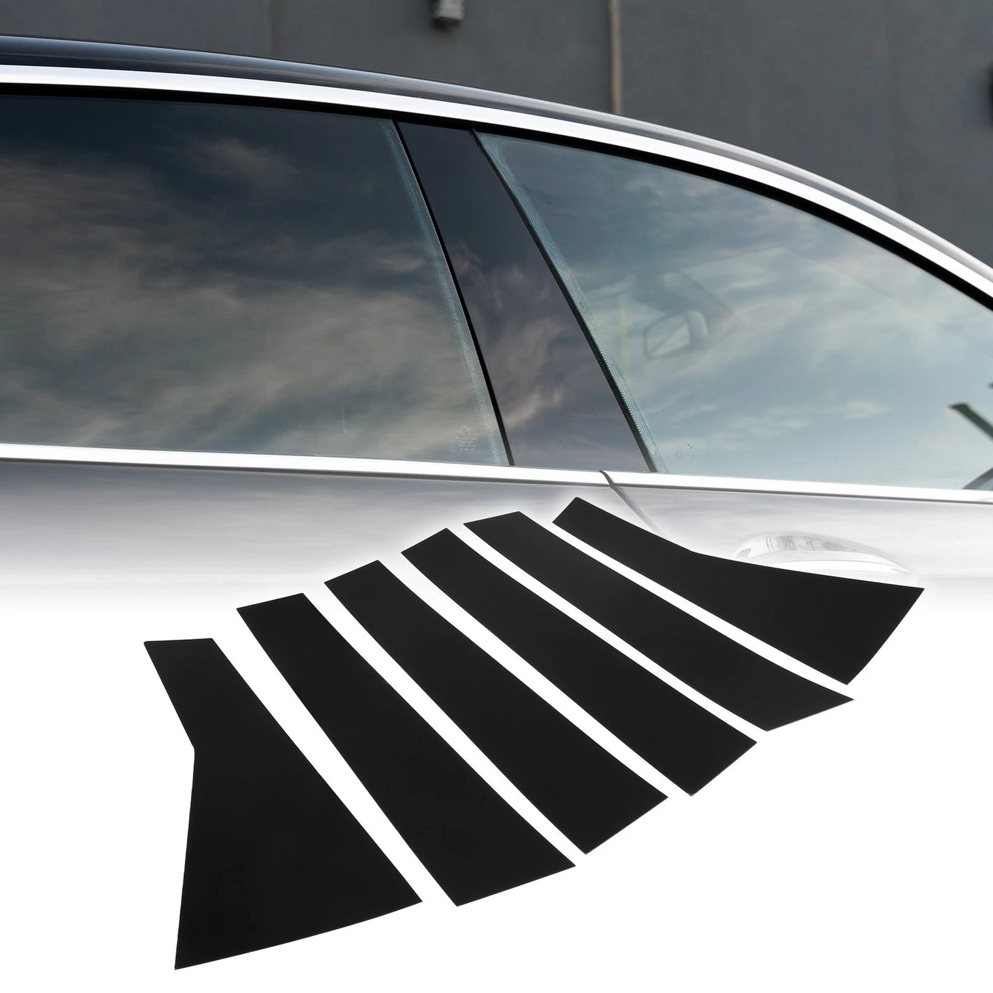 6pcs Window Trim Covers for Honda CR-V (2017-2022) Black