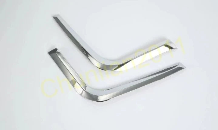 Front Fog Light Cover Eyelid Trim for Subaru XV (2018-2020) 2 x ABS Chrome