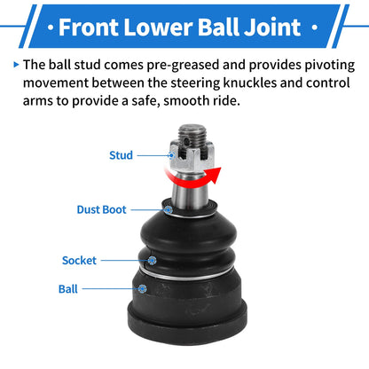 Front Lower Ball Joints for Cadillac Brougham (1987 - 1992)