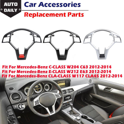Steering Wheel Trim Cover for Mercedes Benz W176 W204 W212 C-Class (2012-2019)