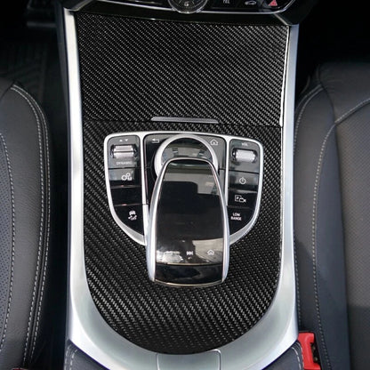 Real Carbon Fiber Gear Shift Panel Cover Trim for Benz G500 G63 W464 2019-2023