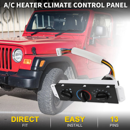A/C Heater Climate Control Switch for Jeep Wrangler TJ (2003-2006)