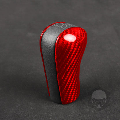 Red Gear Shift Knob Side Covers for NISSAN GTR R34 (1999-2002) 2 x