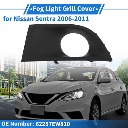 Front Left Fog Light Grill for Nissan Sentra (2006-2011)