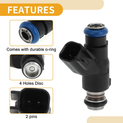 Fuel Injector 6.0L Flex for GMC Sierra 2500HD Black (2010 - 2018)