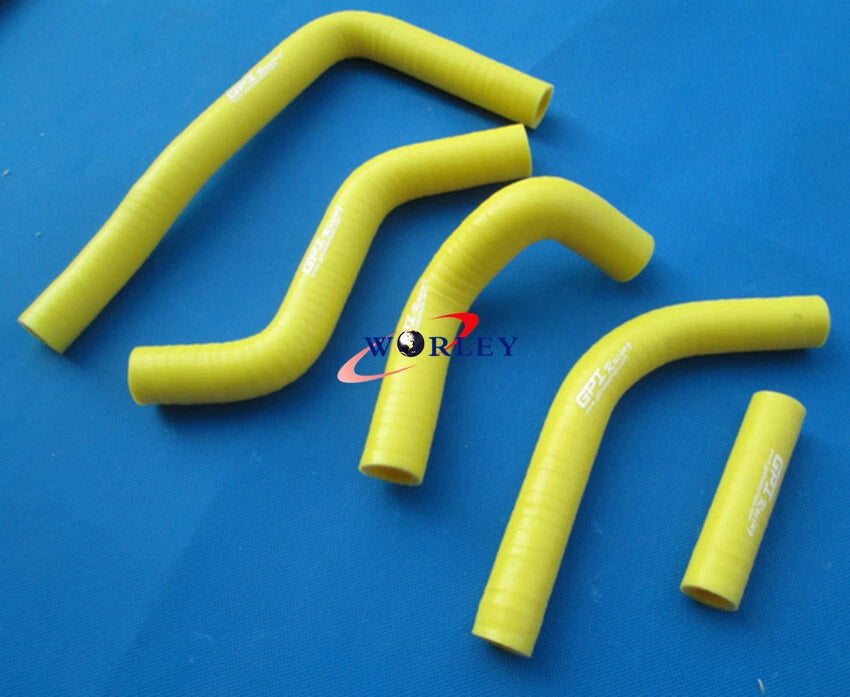 Aluminum Radiator & Orange Hose for Suzuki RMZ450 (2008-2015)