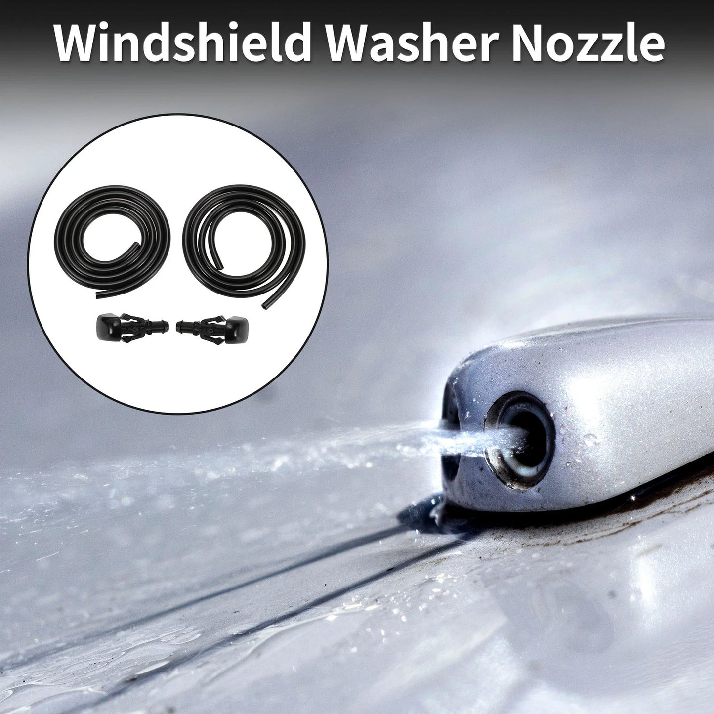 Windshield Washer Nozzle & Fluid Hose for Ford Crown (2003-2004)