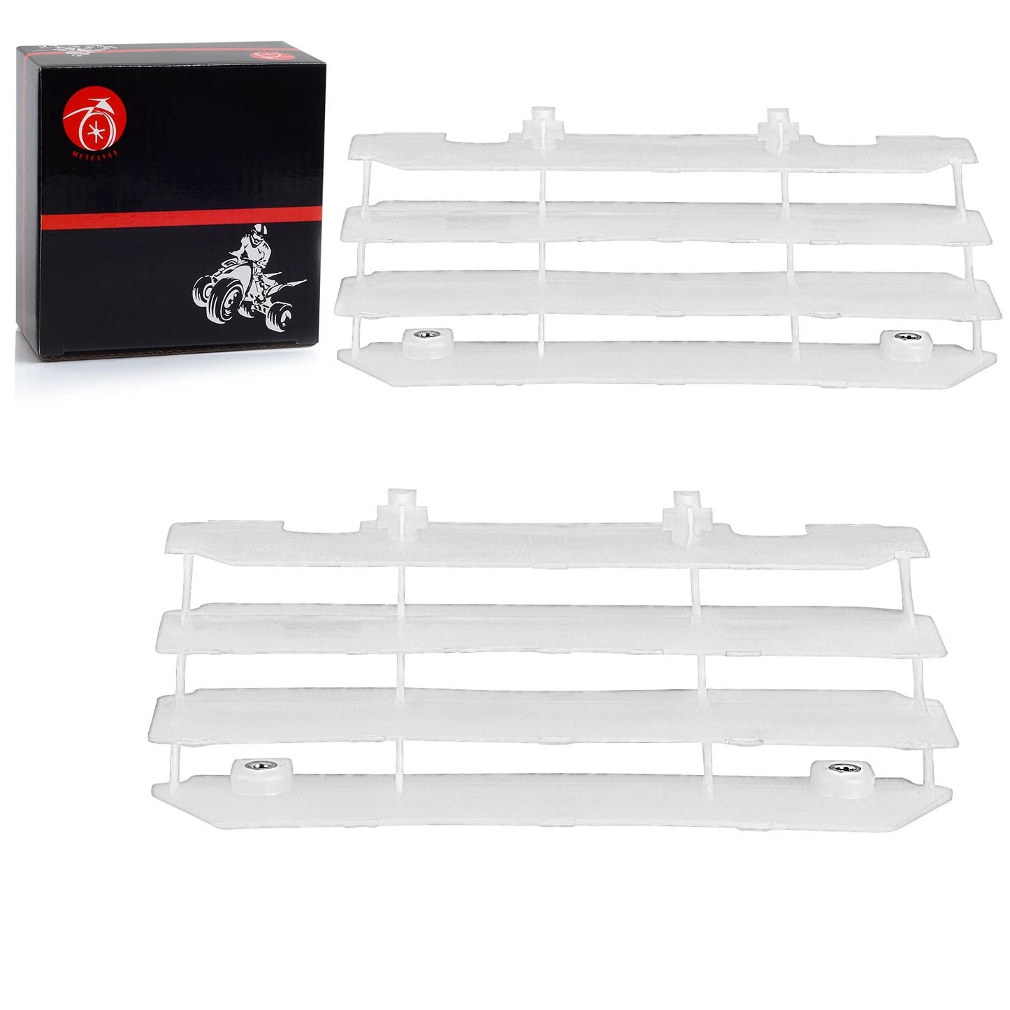 Radiator Louvers Guards for Kawasaki KX125/KX250 1997-2004 White