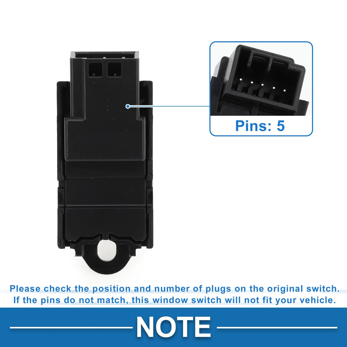 Rear Passenger Power Window Switch for Land Rover Range Rover Sport (2006-2013)
