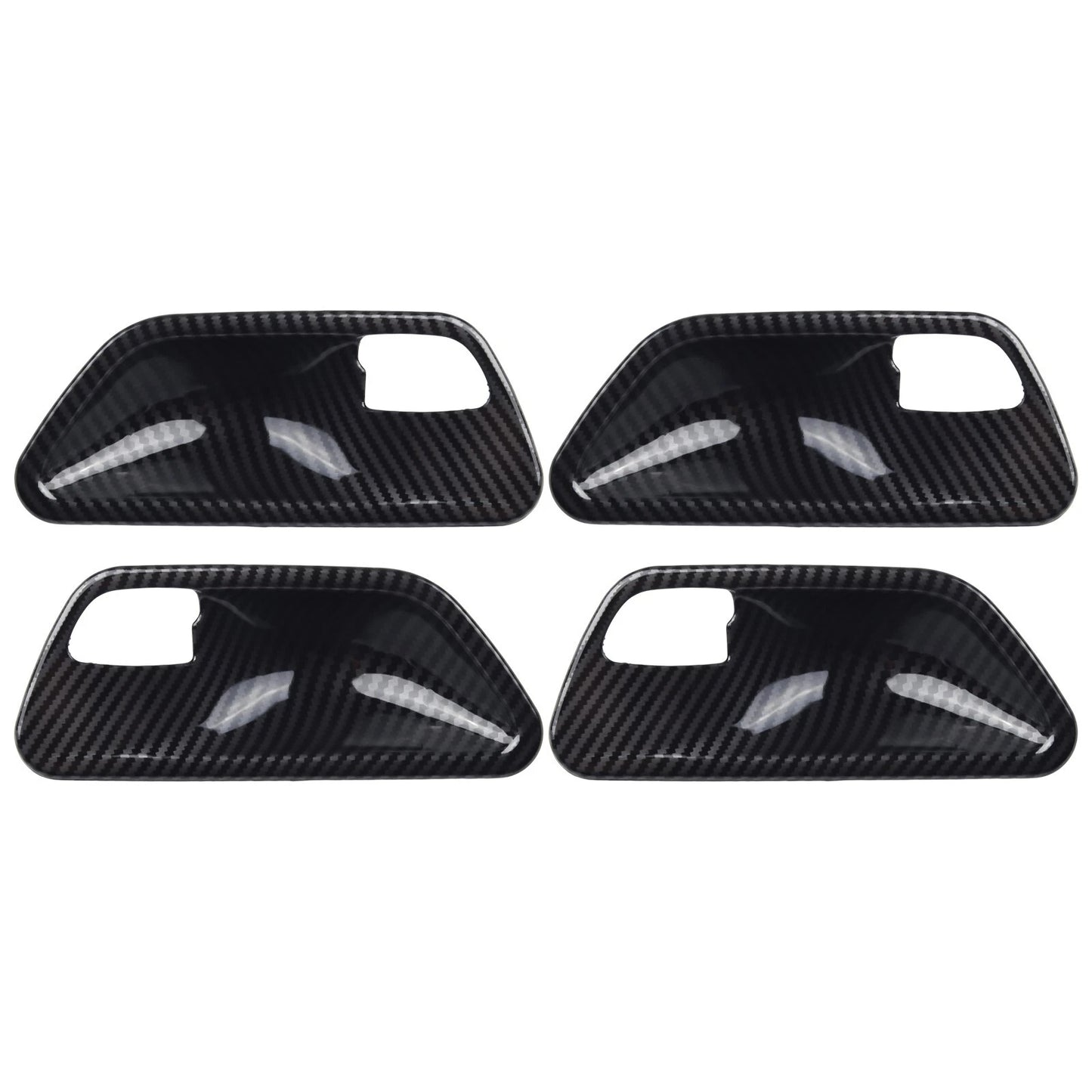 4PC Carbon Look Interior Door Handle Bowl Cover for 3 4 Series F30 F34 3GT