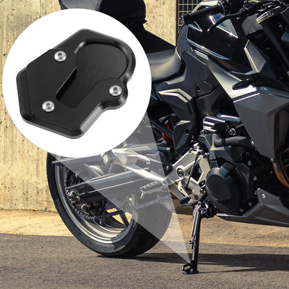 Motorcycle Kickstand Pad for BMW Extender Foot Side Stand Plate Black