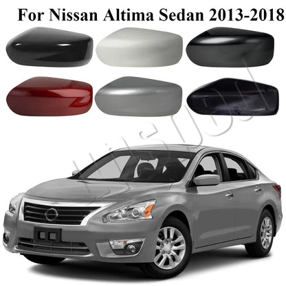 2 x Left Right Side Car Rearview Mirror Cap Cover for Nissan Altima (2013–2018)