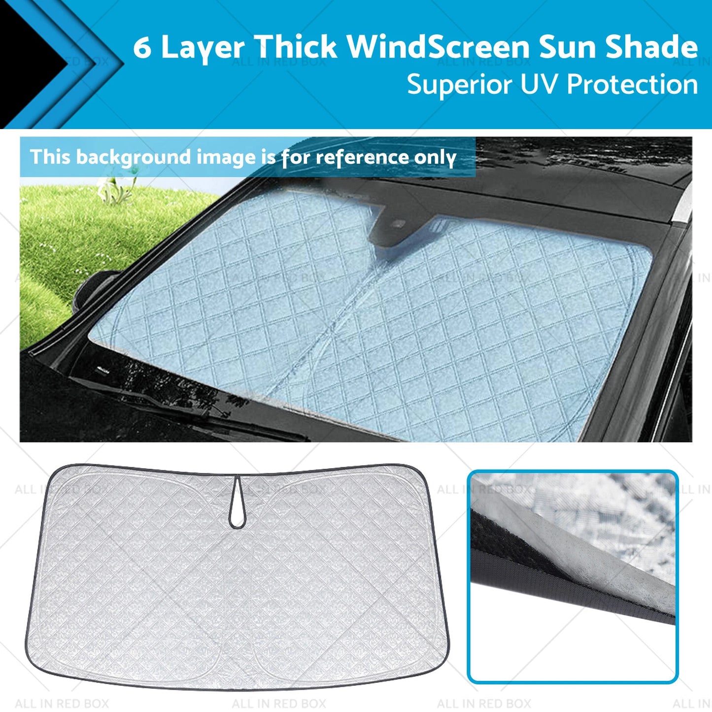 6 Layer Thick WindScreen Sun Shade for Mazda 3 (2019-2024) UV Protection